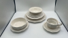 Ceramic Plate Set w/ Soup Bowls & Tea Cups - 2