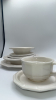 Ceramic Plate Set w/ Soup Bowls & Tea Cups - 7