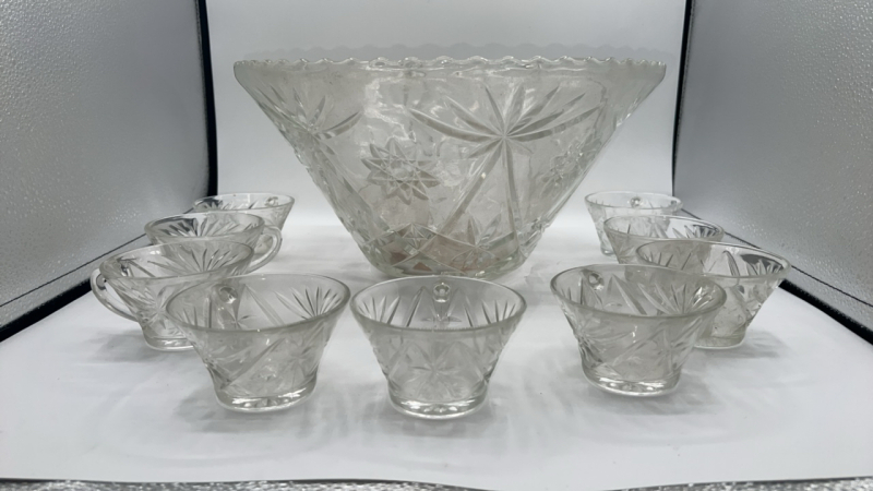 Punch Bowl w/ Punch Glasses