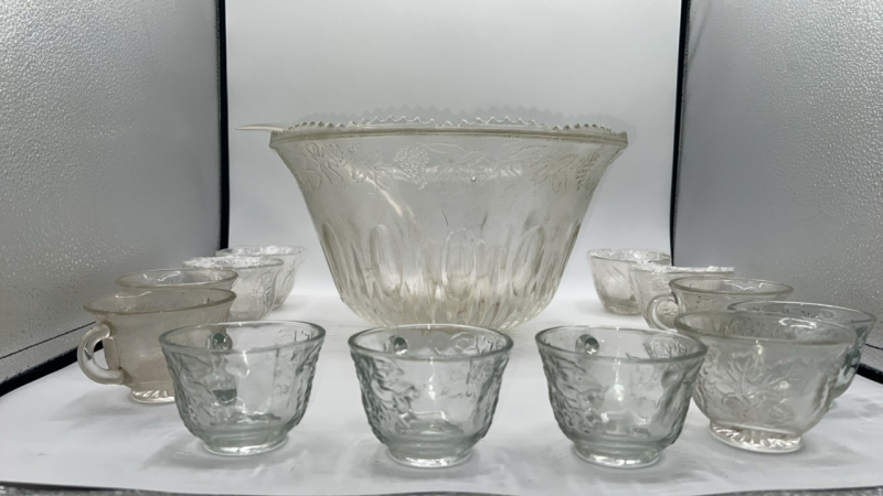 Punch Bowl w/ Punch Glasses