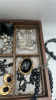 Assorted Ladies Costume Jewelry w/ Compartment Box - 7