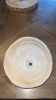 Wood Slab Place Setting w/ Orb Greenery & Blue-White Basket Weave Vase - 3