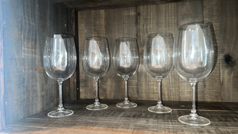 (5) Red Wine Glasses