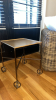 Neoclassical Table with Orb Feet and Metal Top - 4