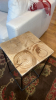 Inverted Pyramid Natural Wood Side Table - 3