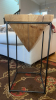 Inverted Pyramid Natural Wood Side Table - 5