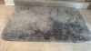 Grey Bathroom Rug, Wicker Towel Basket & Wicker Trash Bin - 8