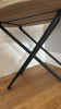 Rustic Metal Frame Side Table w/ Wood Tray Top - 3