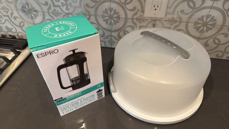 Espro French Press & Round Cake Keeper