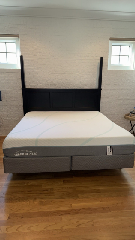 California King Bed Frame TEMPR PEDIC Mattress