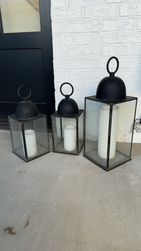 Metal decorative lanterns (3)