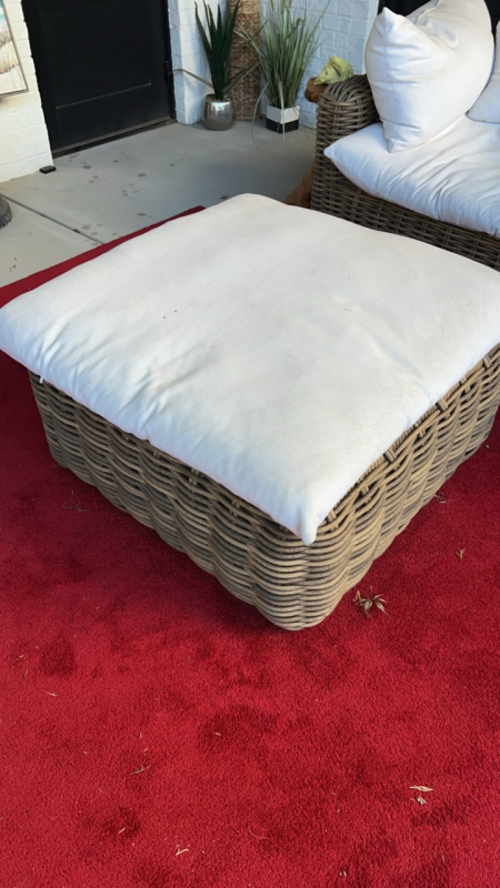 Summer Classics Rattan Ottoman