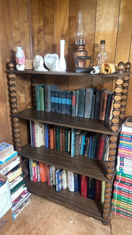 Pegged Wooden Bookshelf
