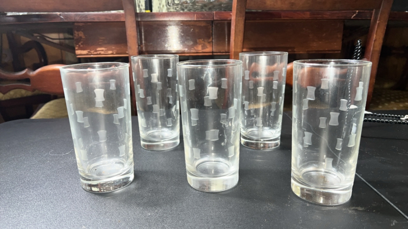 Etched Drinking Glasses (5)