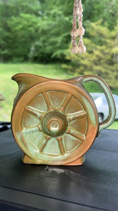 Frankoma Pottery Wagon Wheel Pitcher