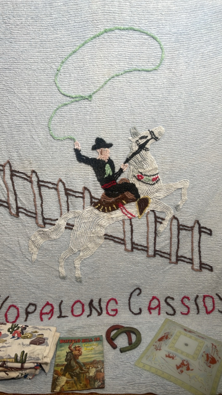 Hopalong Cassidy Bedspread and Western Room Theme Items