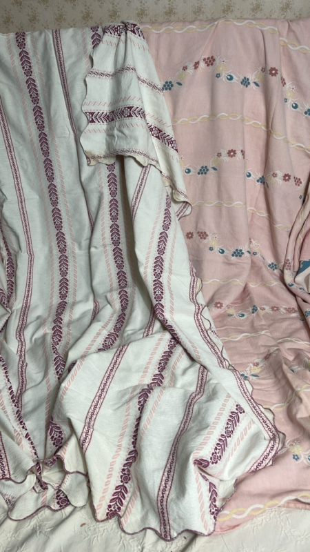 2 Woven Style Coverlets