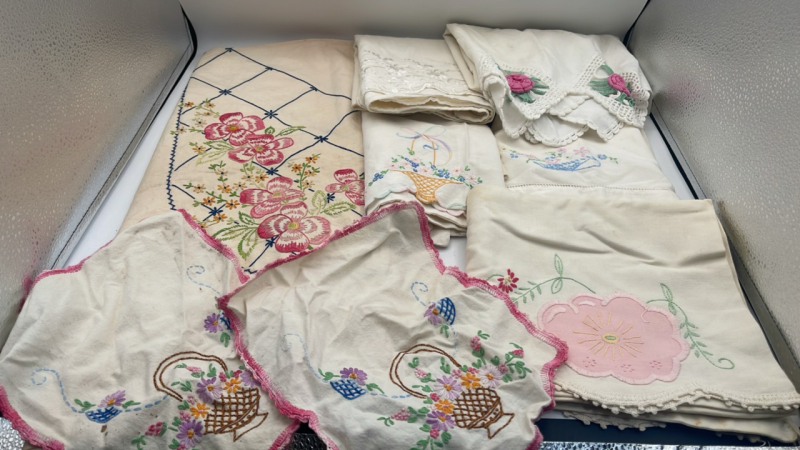 Embroidered Pillow Cases & Cloth