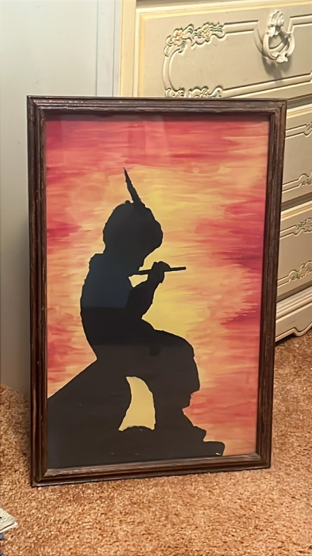 Handmade Peter Pan Silhouette & Vintage Priscilla Dean Jewels of Desire Poster