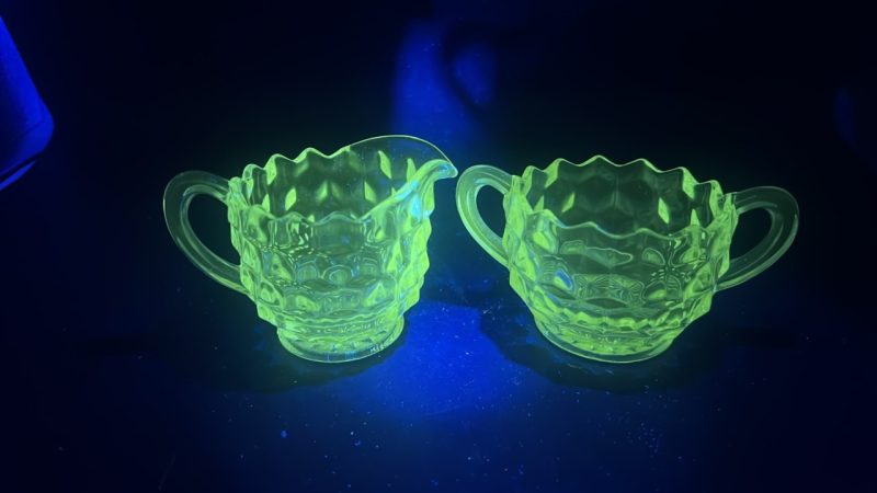 Radiant Glass Creamer & Sugar Set