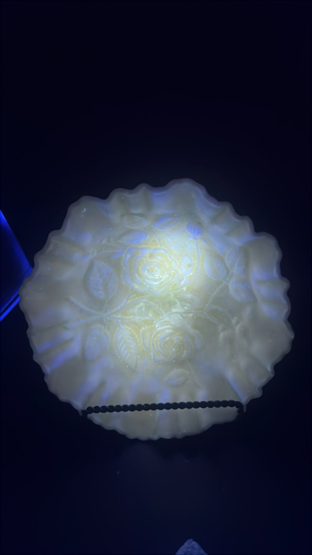 Radiant Rose Milk Glass Bowl