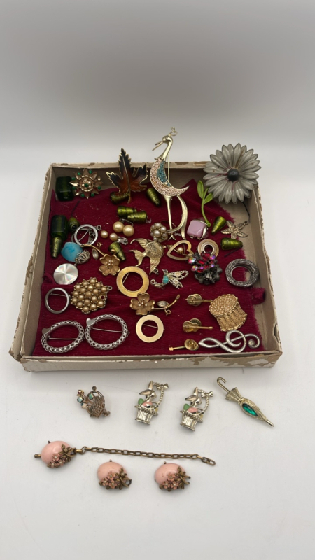 Pins, Bracelet & Earrings