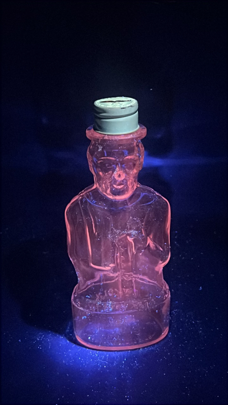 Radiant Glass Lincoln Bank Bottle