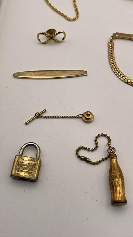 Watch, Tie Clips & Small Knives