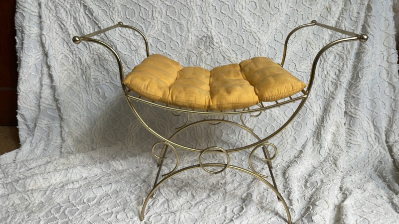 Vintage Regency Vanity Stool
