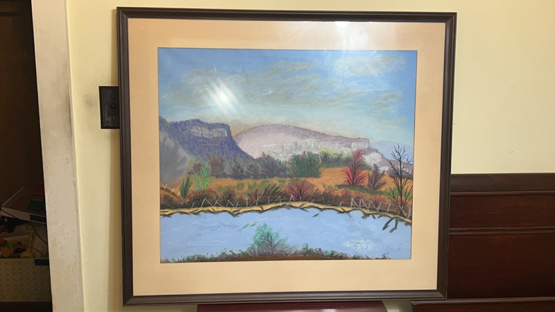 Handmade landscape pastel