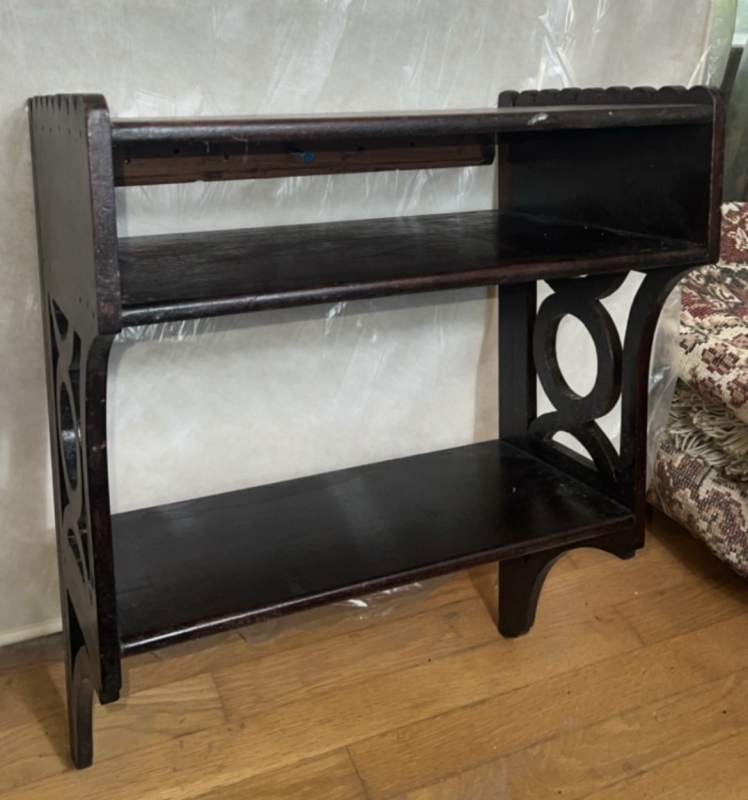 Wooden hanging shelf