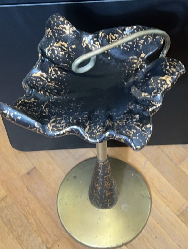MCM Leaf Ash Tray w/ Stand