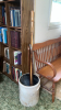 Antique Stoneware 8 Gal. Crock w/ Wooden Canes/Walking Stick
