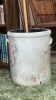 Antique Stoneware 8 Gal. Crock w/ Wooden Canes/Walking Stick - 3
