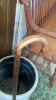 Antique Stoneware 8 Gal. Crock w/ Wooden Canes/Walking Stick - 9