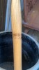 Antique Stoneware 8 Gal. Crock w/ Wooden Canes/Walking Stick - 17