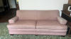 Pink Reupholstered Couch - 2