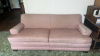 Pink Reupholstered Couch - 3