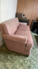 Pink Reupholstered Couch - 10