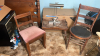 End table, Chairs & Desk Lamp