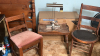 End table, Chairs & Desk Lamp - 2