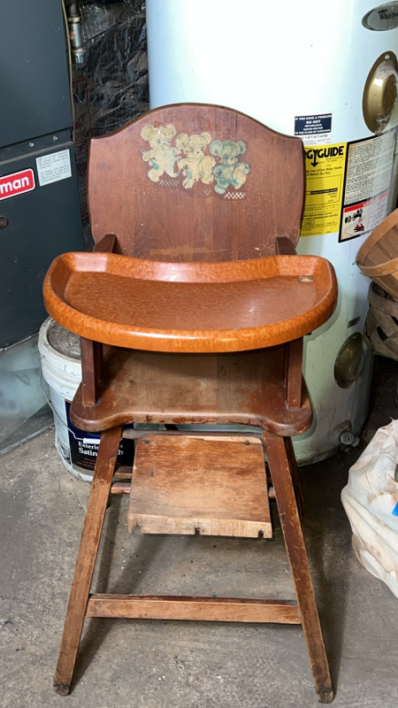 Vintage Wooden Highchair