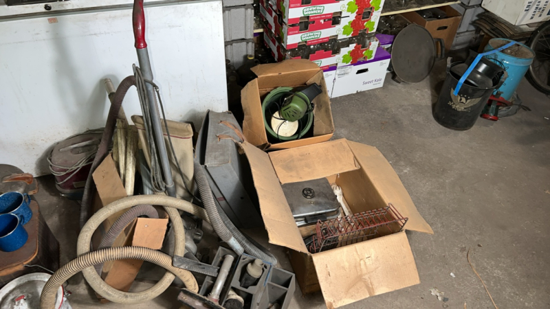 Vintage vacuum cleaners & ice cream machine
