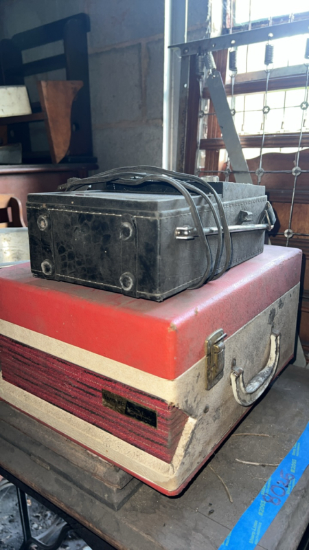 Vinyl record player & radio