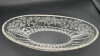 Radiant Glass Heart Ash Tray & Floral Bowl - 16