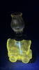 Radiant Glass Miniature Covered Wagon Oil Lamp - 4