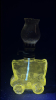 Radiant Glass Miniature Covered Wagon Oil Lamp - 7