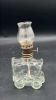 Radiant Glass Miniature Covered Wagon Oil Lamp - 11