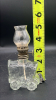 Radiant Glass Miniature Covered Wagon Oil Lamp - 12