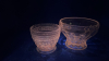 Radiant Glass Diamond Cut Sugar Bowl & Sherbet Glass - 2
